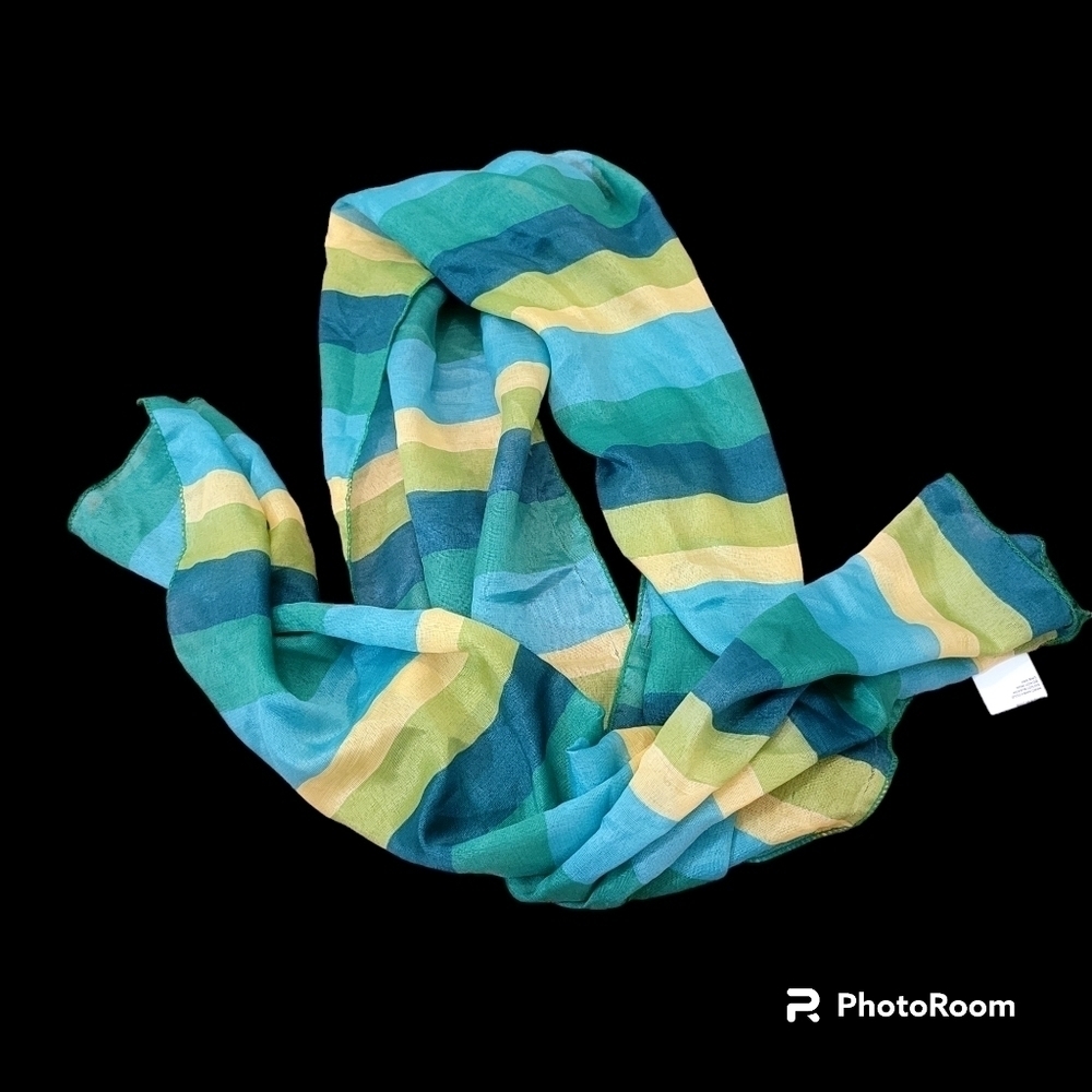 Scarf Blue Green Yellow 💙